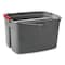 Rubbermaid Commercial 19 qt Gray, Plastic FG262888GRAY - alternate 2